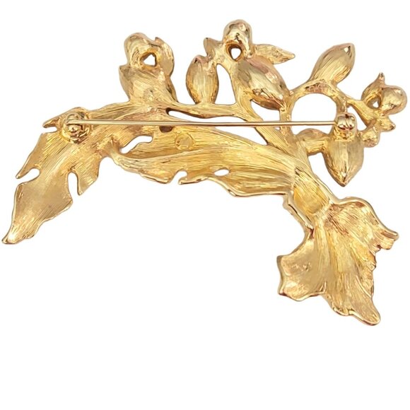 Swarovski Rare Statement Leaf, Branch Crystal Rhinestone  Swarovski Rare Statement Leaf, Branch Crystal Rhinestone Brooch